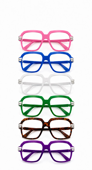 Rapper Style Clear Lens Glasses Mix Colors  1145A