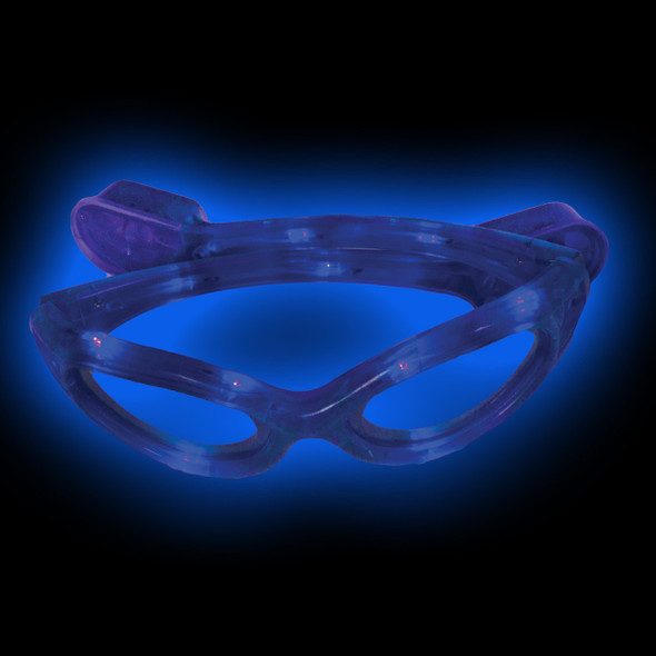 Blue Rave LED Wrap Around Glasses 7104