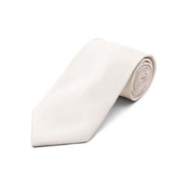 Ivory 3.75" Wide Standard Satin Tie 6812