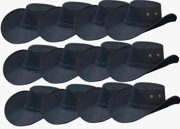 Black Cowboy Hats Bulk |  1480D