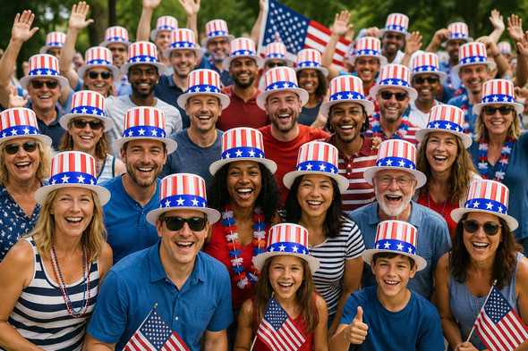 Patriotic Top Hat 1513