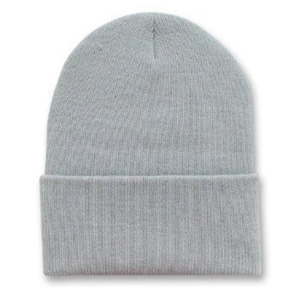 Long Beanie Hat Light Grey 5756