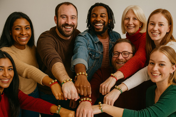 Gold Jingle Bells Bracelet on Cord  12 PACK 6566