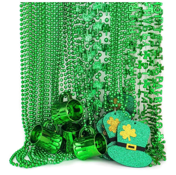 St Patricks Bulk Wholesale Pendant Necklaces |  12 PACK | 6569D St Patricks Bulk Wholesale Pendant Necklaces | 12 PACK | 6569