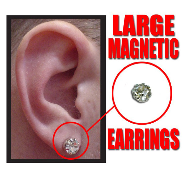 Large Diamond Magnetic Earrings 6540 12 PACK