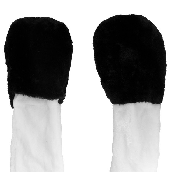 Long Panda Hat with Paws 5865 Long Panda Hat with Paws 5865