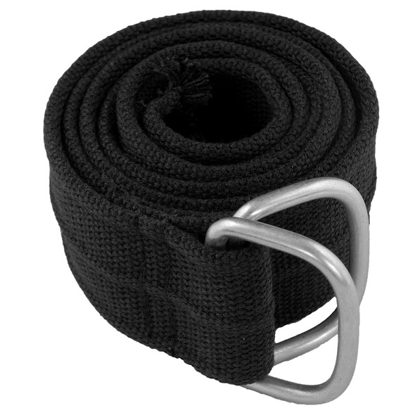 Black Military D-Ring Canvas Belt 2240 12 PACK