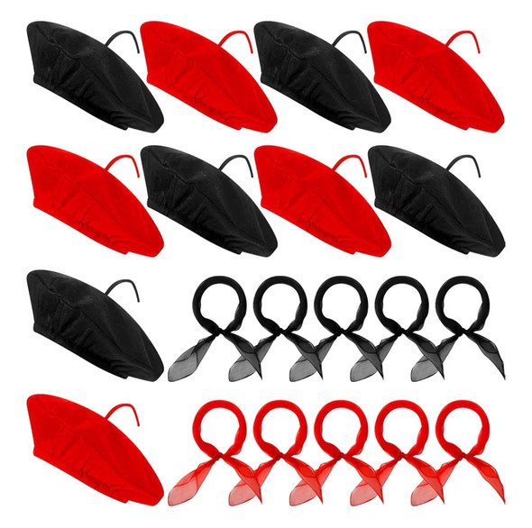 Kids’ Parisian Beret Costume Set with Matching Scarf 1377