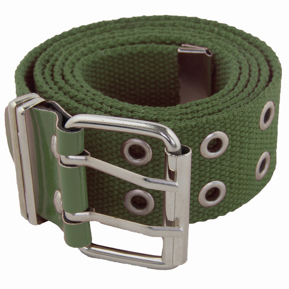 Grommet Belts Olive Canvas Two Hole Mix Sizes 12 PACK 2284A Grommet Belts Olive Canvas Two Hole Mix Sizes 12 PACK 2284A