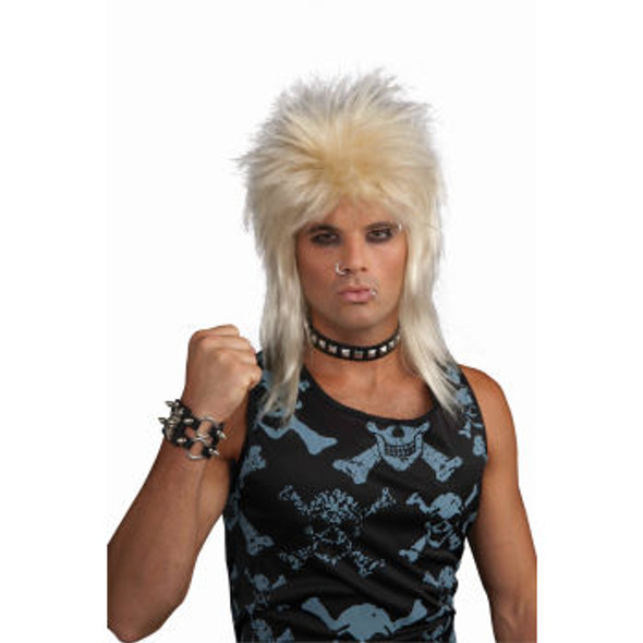 80's Blonde Punk Rocker Billy Idol Costume Wig 6092