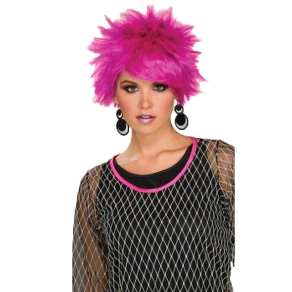 80's Purple Punk Costume Pixie Wig 6084