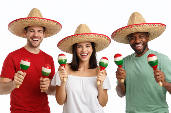 Adult Sombrero  22.5"  Fiesta Party Favors | Mexican Party Favors | | 5905