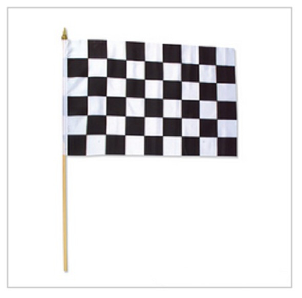 12 PACK  Wholesale Racing Flags 12" 9035