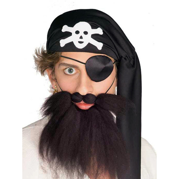 Pirate Beard Black 12 PACK 9063