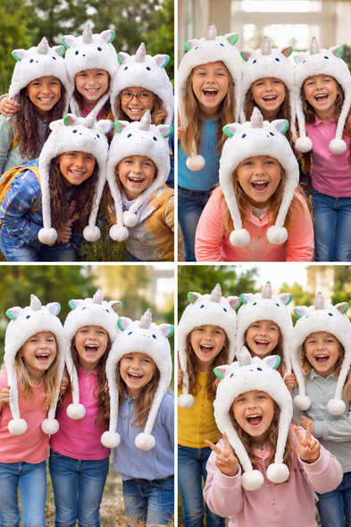 Unicorn Hat Bulk  Plush Animal Hats 9105