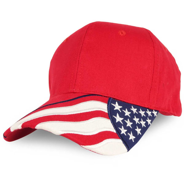 USA Flag Embroidered Baseball Cap 6 Panel Baseball Cap 5833