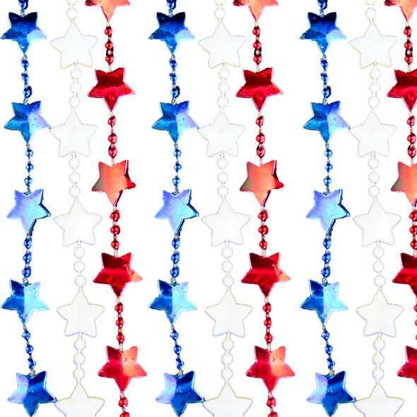 4th of July Star Beads 21 PACK 6523