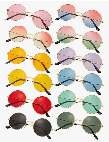 John Lennon Glasses Original Colors 12 PACK 7191