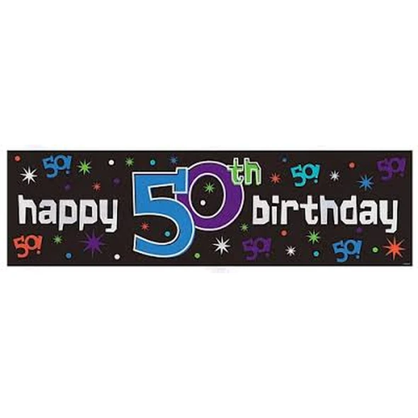 Birthday Banner "50 The Party Continues"  3817