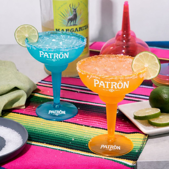 Plastic Margarita Glasses Bulk | Imprintable Margarita Glasses | Mixed  3836