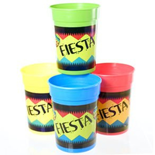 Plastic Cups Fiesta Cinco De Mayo 12 PACK 4" 10 OZ 3848D