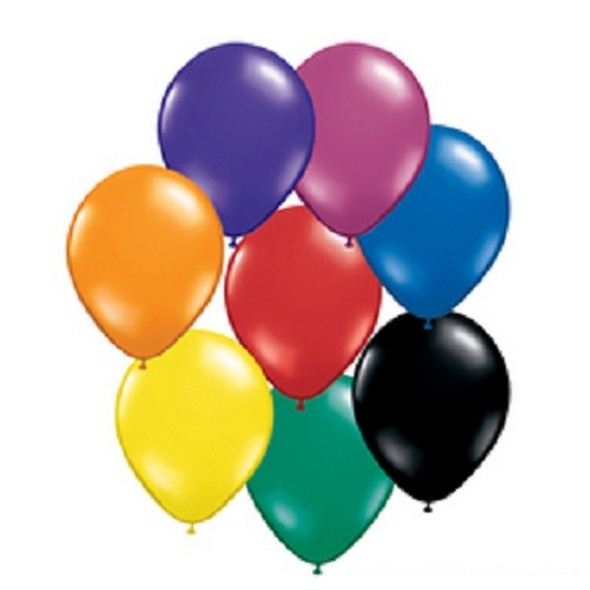 Assorted Jewel Tones Balloons 100pcs 3875