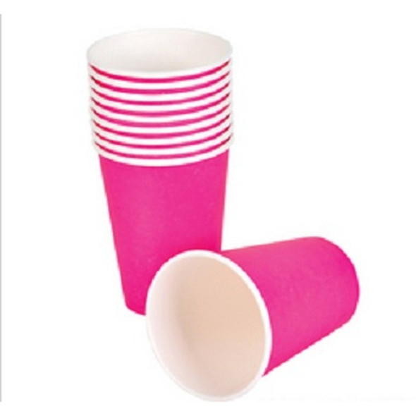 Party Paper Cups Hot Pink 9 oz 12 Pack 3853