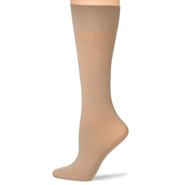 12 PACK Beige Opaque Knee Highs 8104D