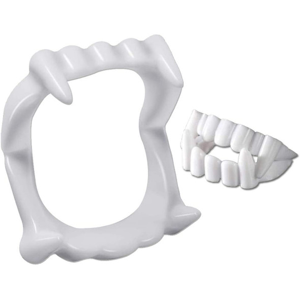 Plastic Vampire Fangs Bulk 50 pc 1606G