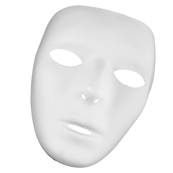 White Masks Adult Bulk 12 PACK 1662D