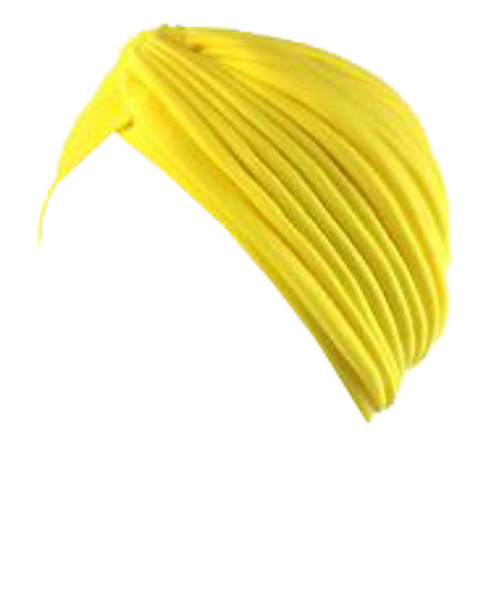 Yellow Turban Head Cover Hat 5976