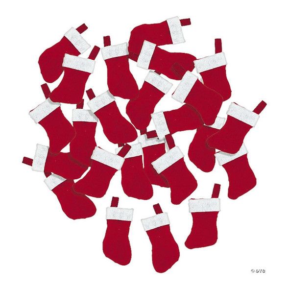 Wholesale Mini Christmas Stockings |  Knit 5" 24 PACK Set Bulk 9223C