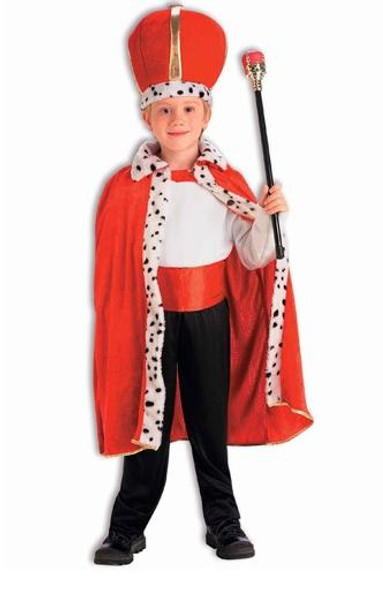 Child King Robe & Crown Costume Mardi Gras 4559