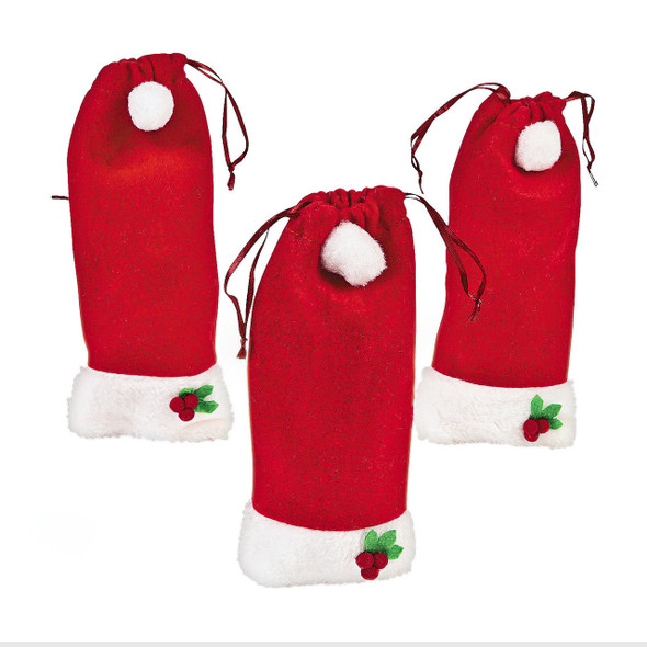 Santa hat gift bags