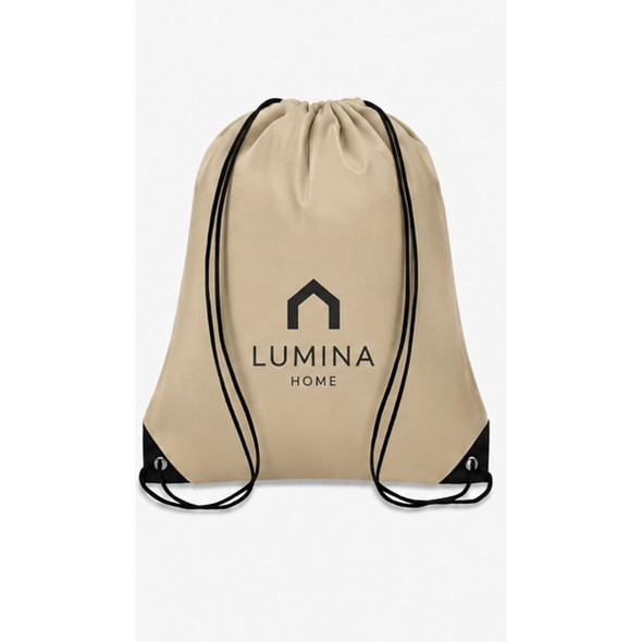 Drawstring Backpack Bags w/ Custom Logo 17" x 14" Standard Size  9270