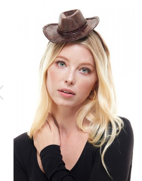 Mini Cowboy Hat Headband Bulk Wholesale 5803