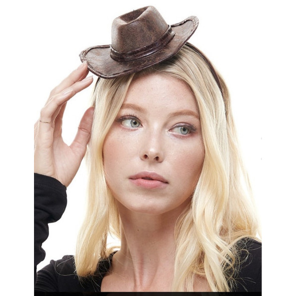 Mini Cowboy Hat Headband Bulk Wholesale 5803