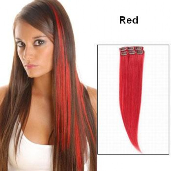 Red Hair Extensions 12 PACK CHILD/ADULT  WS6150D