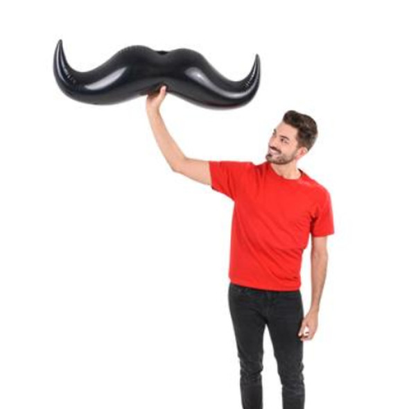 Black 40" Mustache Inflate 12 PACK WS6692D