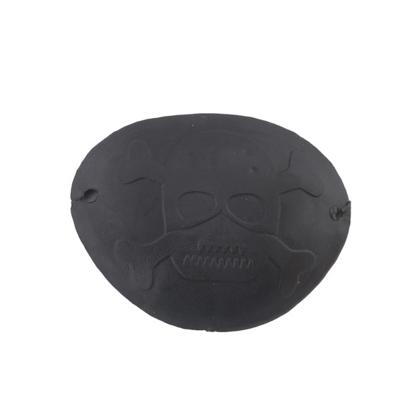Costume Rubber Pirate Eye Patch with String 12 PACK WS1628D