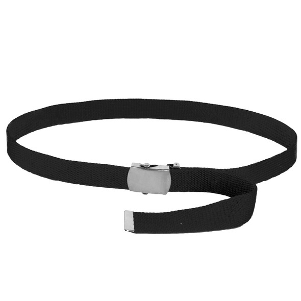 Black Canvas Adjustable Belt 12 PACK Adjusts to 44-46" Size WS2210D