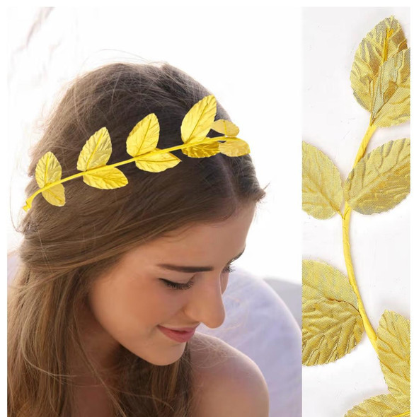 Gold Laurel Roman Headband 24 PACK WS1709D