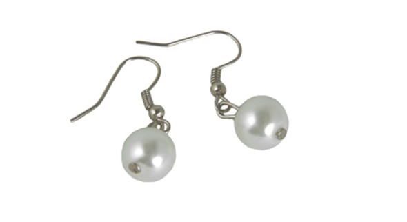 Pearl Flapper Earrings  12 PACK WS6503D