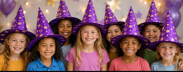 Wizard Hat Costume | Purple 12 PACK  WS1437D
