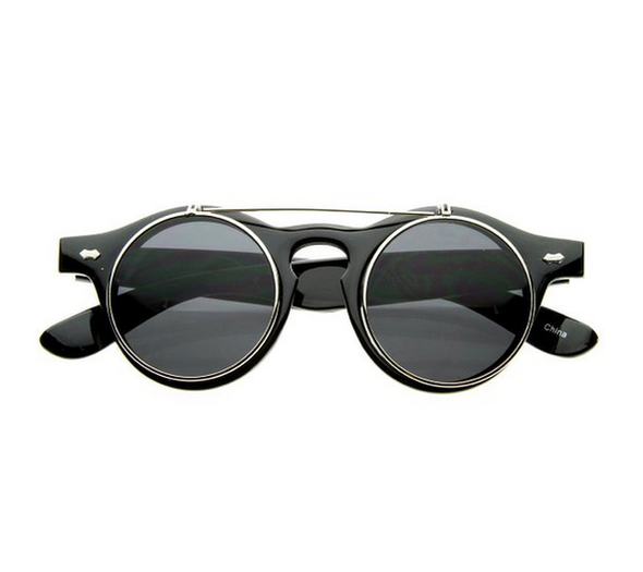 ZENOTTIC Retro Double Lens Flip Up Retrosuperfuture Sunglasses With  Steampunk Style For Men And Women Anti Blue Light Polarizing Clips 230712  From Jin05, $11.01 | DHgate.Com