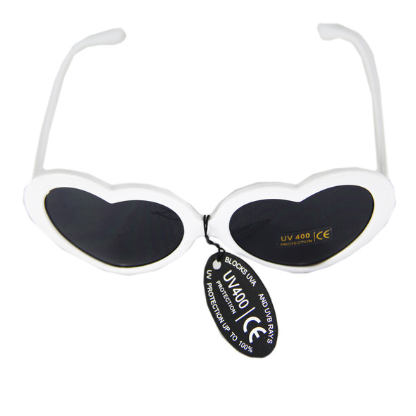 White Child Lolita Heart Shape Sunglasses 100% UV Superior Quality WS1026 White Child Lolita Heart Shape Sunglasses 100% UV Superior Quality WS1026