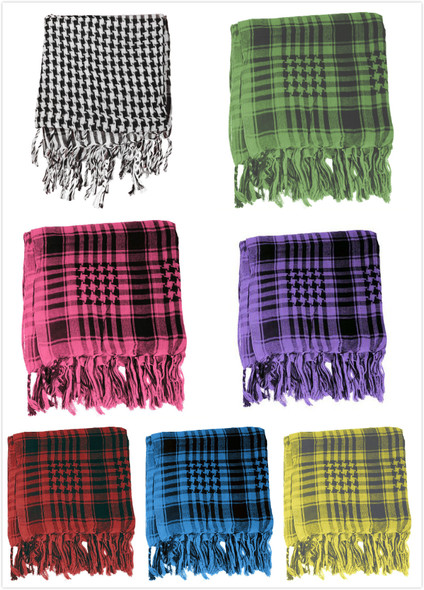 Assorted Color Arab Shemagh Houndstooth Scarf 2075Z