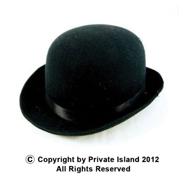 Derby Hat Bulk Black DuraFelt Wholesale 1496D