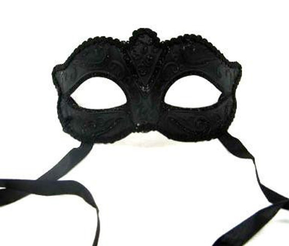 12 PACK Mardi Gras Venetian Glitter Curved Top Mask Silver 1847SDZ