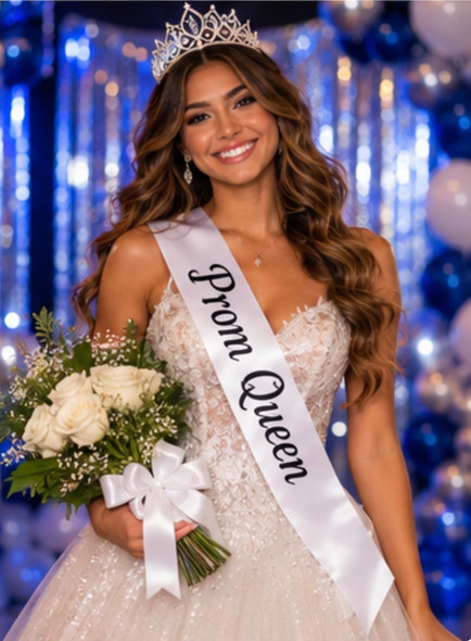 Custom Made Personalized Sash | Prom Queen Sash | Bach Party Sashes Satin Quality  60" (Fonts in Picture Gallery)